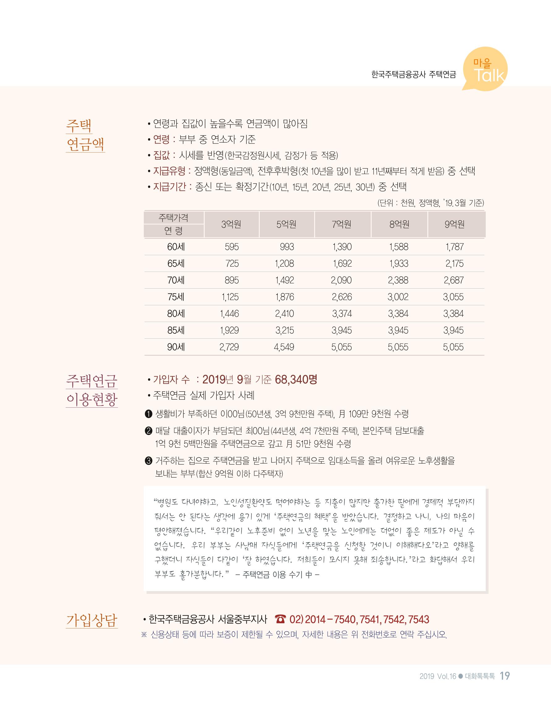 대화노인종합복지관 대화 「톡톡톡 」16호 소식지 19페이지