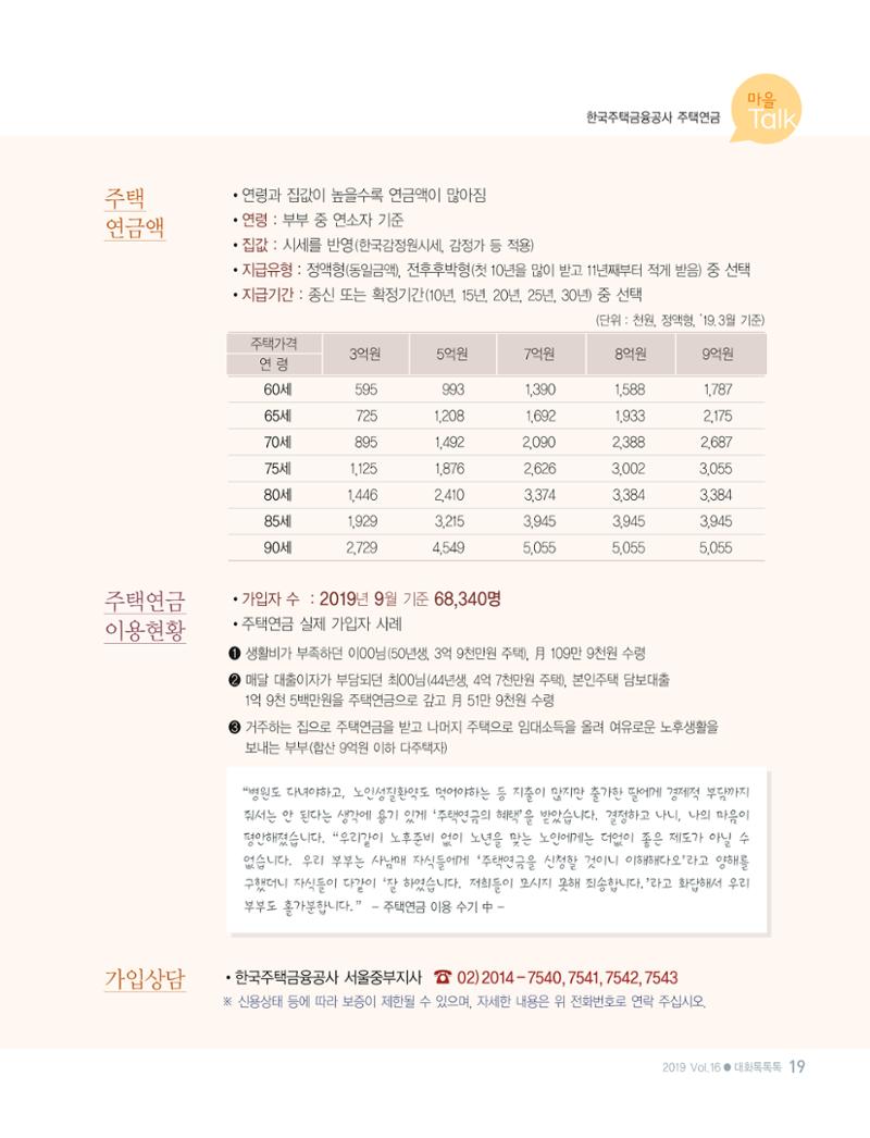 대화노인종합복지관 대화 「톡톡톡 」16호 소식지 19페이지