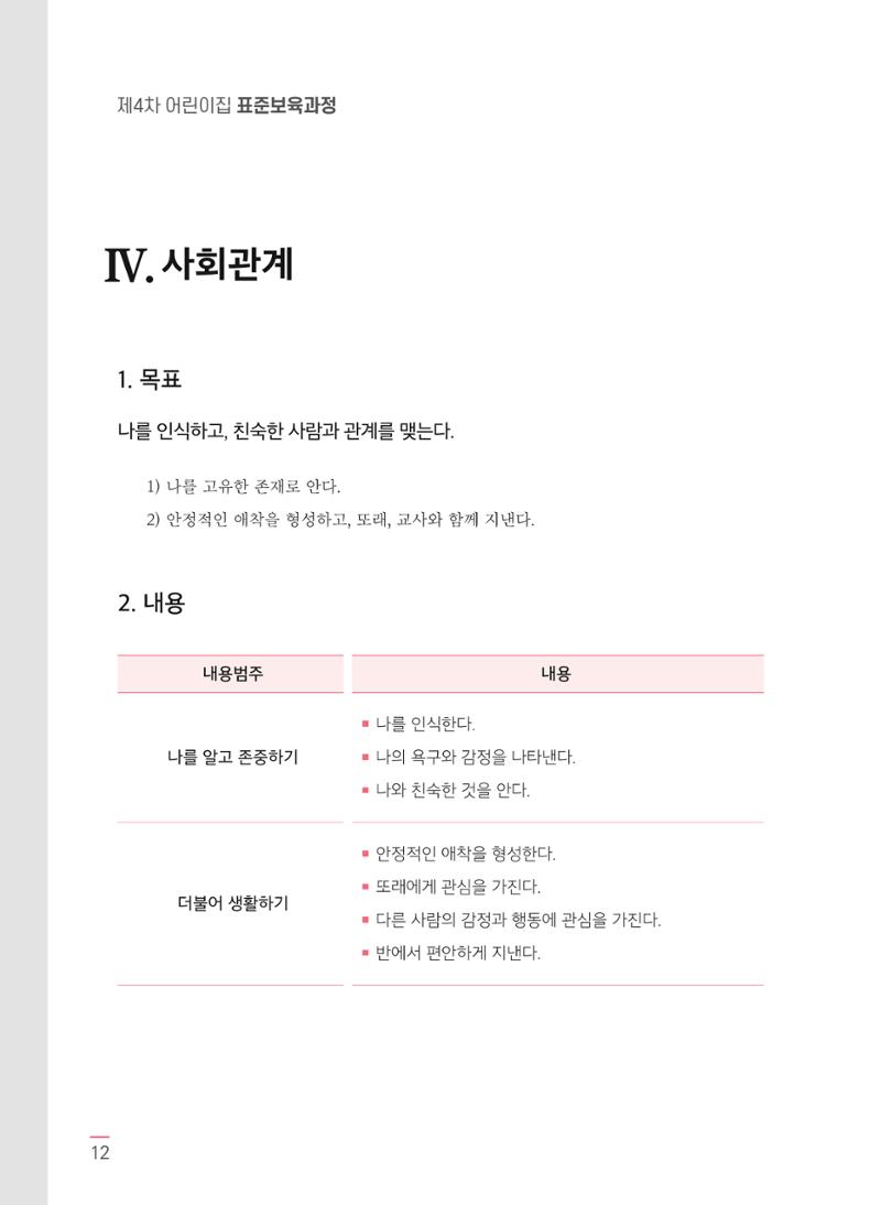 제4차 어린이집 표준보육과정 고시문 14페이지