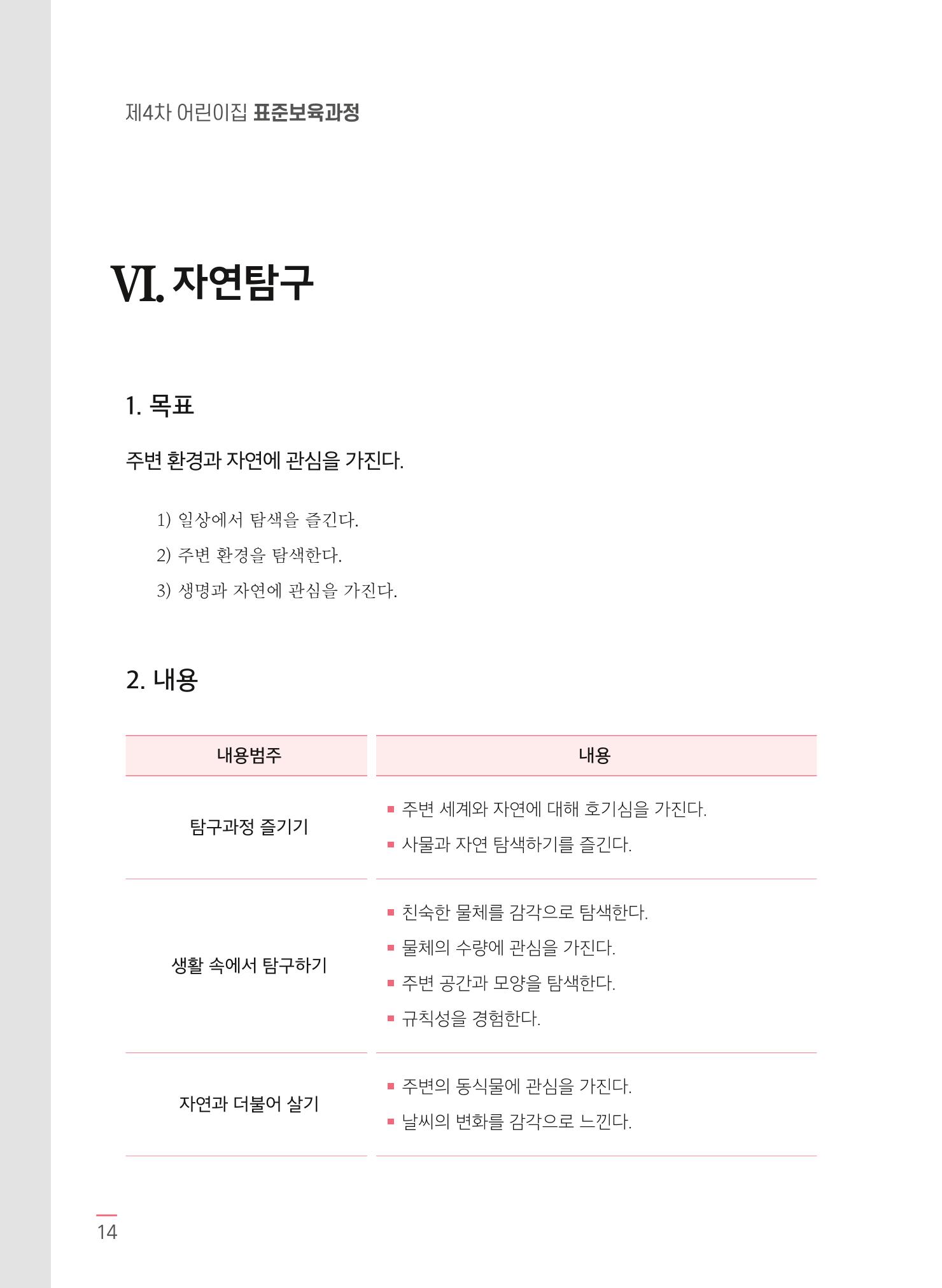 제4차 어린이집 표준보육과정 고시문 16페이지