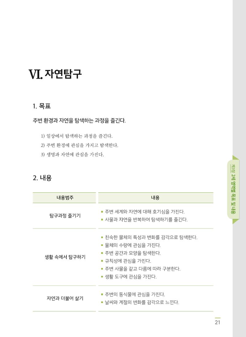 제4차 어린이집 표준보육과정 고시문 23페이지