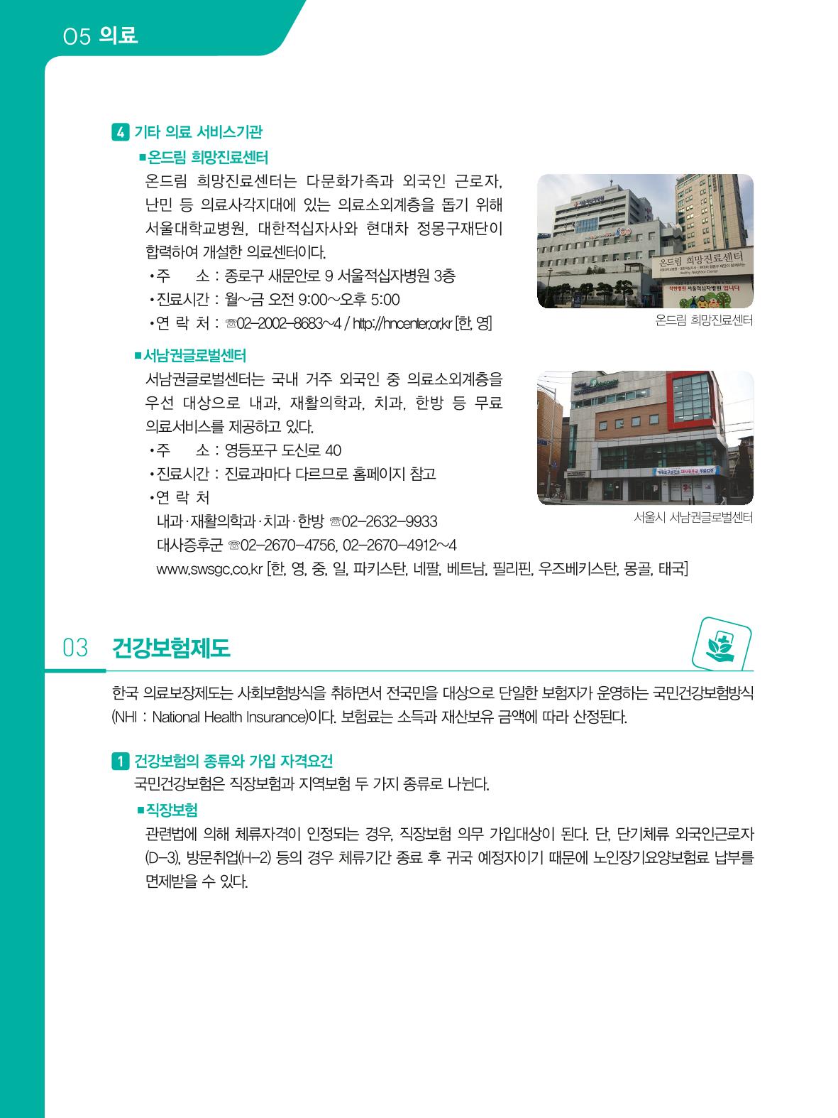 2021 외국인에게 꼭 필요한 서울생활안내 55페이지