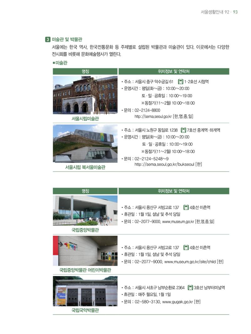 2021 외국인에게 꼭 필요한 서울생활안내 92페이지