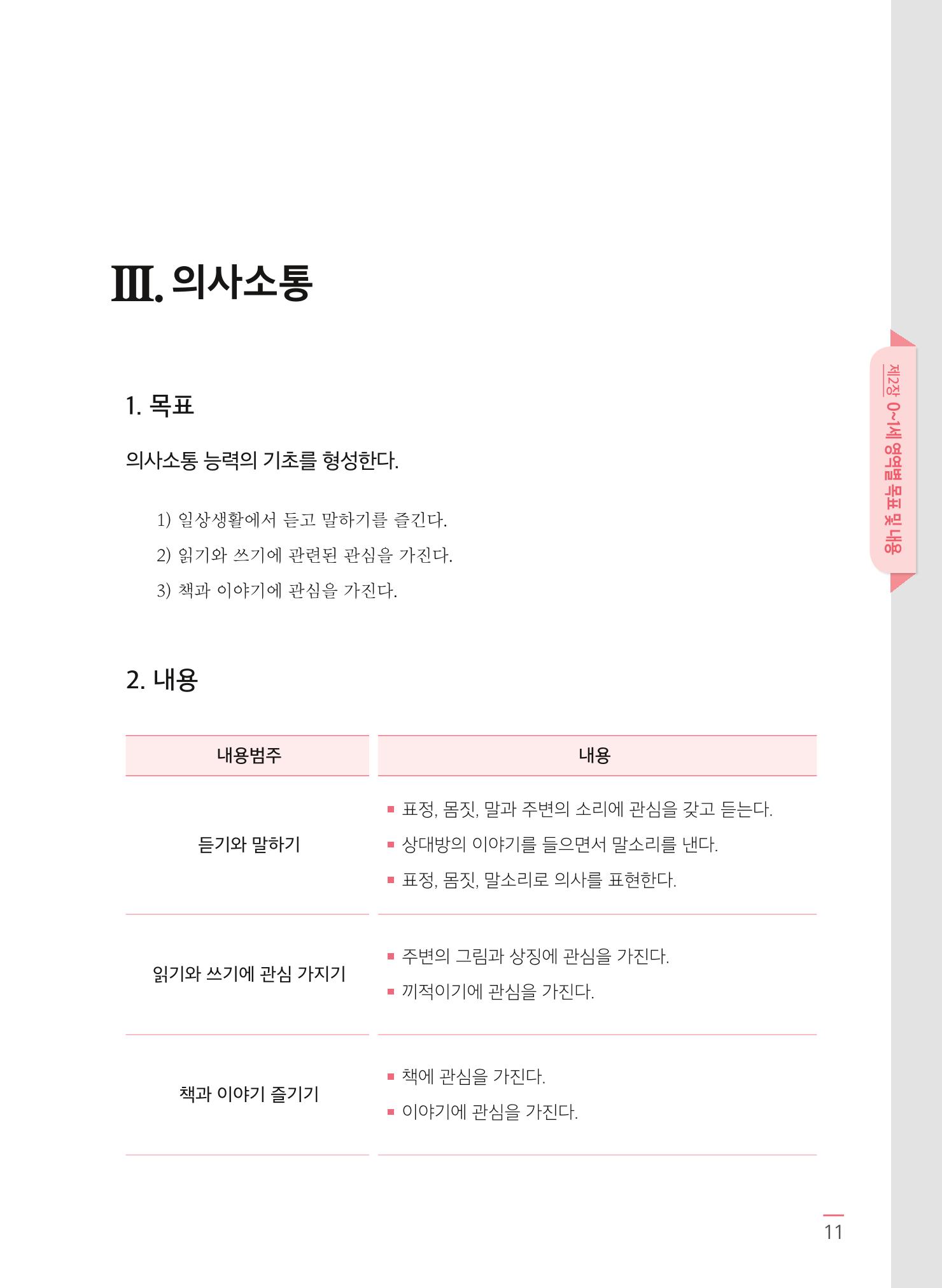 표준보육과정 고시문 13페이지