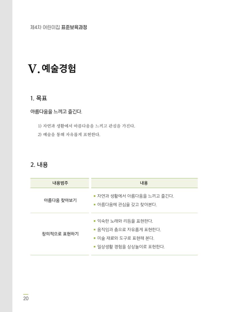 제4차표준보육과정 22페이지