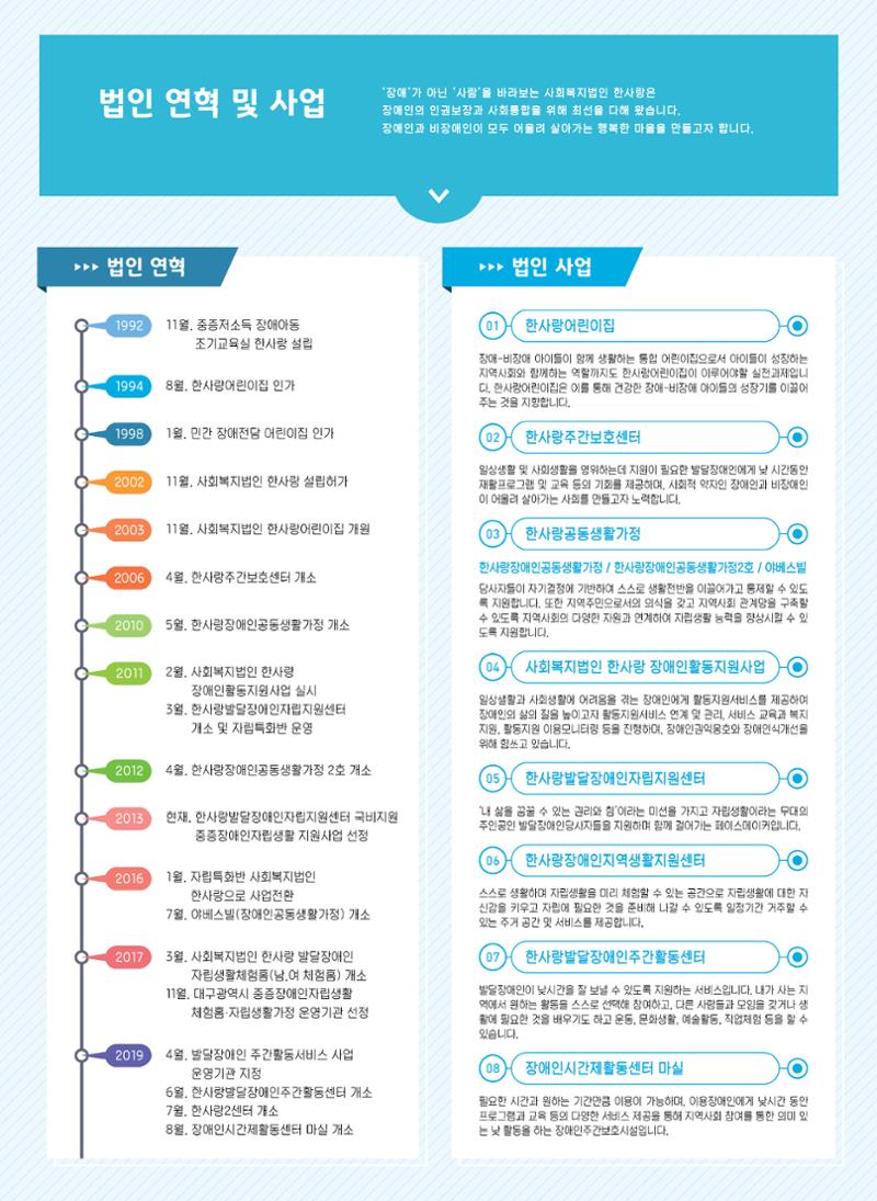 사회복지법인 한사랑 소식지 10호 2페이지