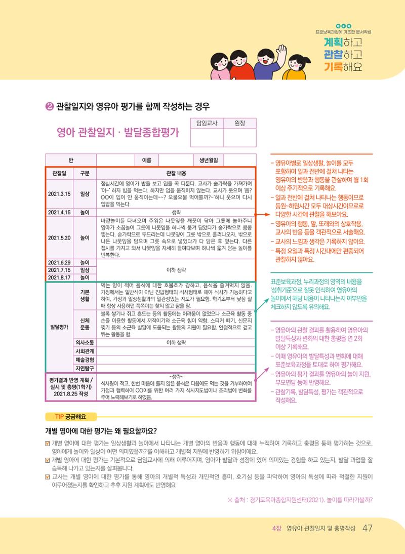 [경기도육아종합지원센터] 계획하고 관찰하고 기록해요 48페이지