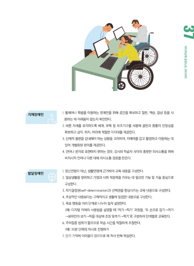 [6호]-6. 미디어교육Tip - 장애인 미디어교육 초보강사를 위한 가이드라인 2페이지