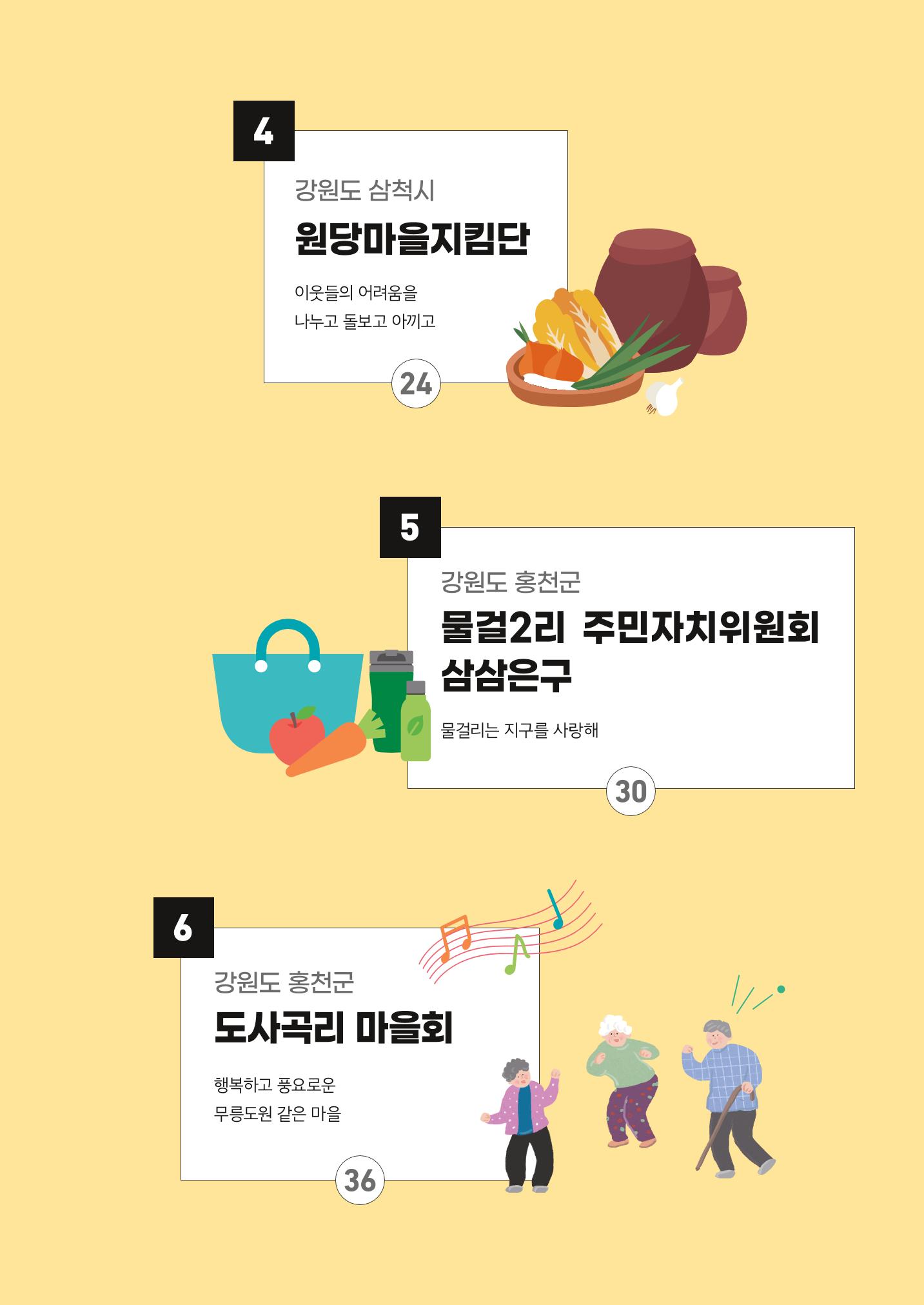 2022 강원도 마을공동체 우수사례집 5페이지