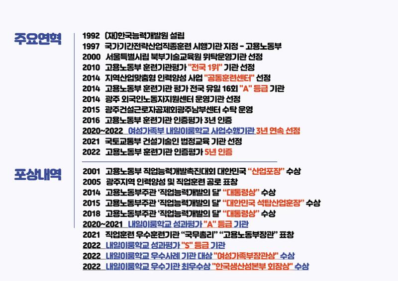 2023년도 내일이룸학교 과정 소개 3페이지