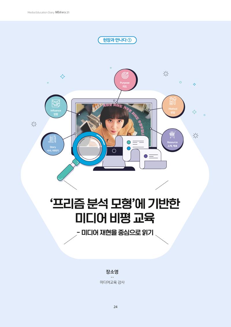 21-4 ‘프리즘 분석 모형’에 기반한 미디어 비평 교육 - 미디어 재현을 중심으로 읽기 1페이지