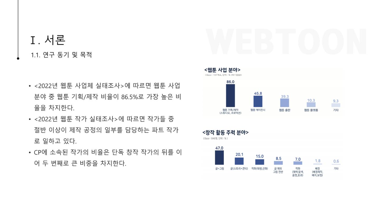스튜디오 기반 코미컬라이징 웹툰 제작 프로세스 연구 3p