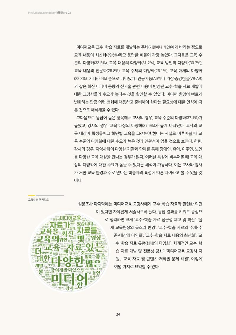 23-2 2023년 미디어교육 교강사의 교수-학습 자료 이용 실태조사 11페이지