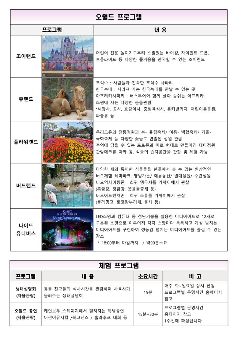 오월드 초등단체현장체험학습 3페이지