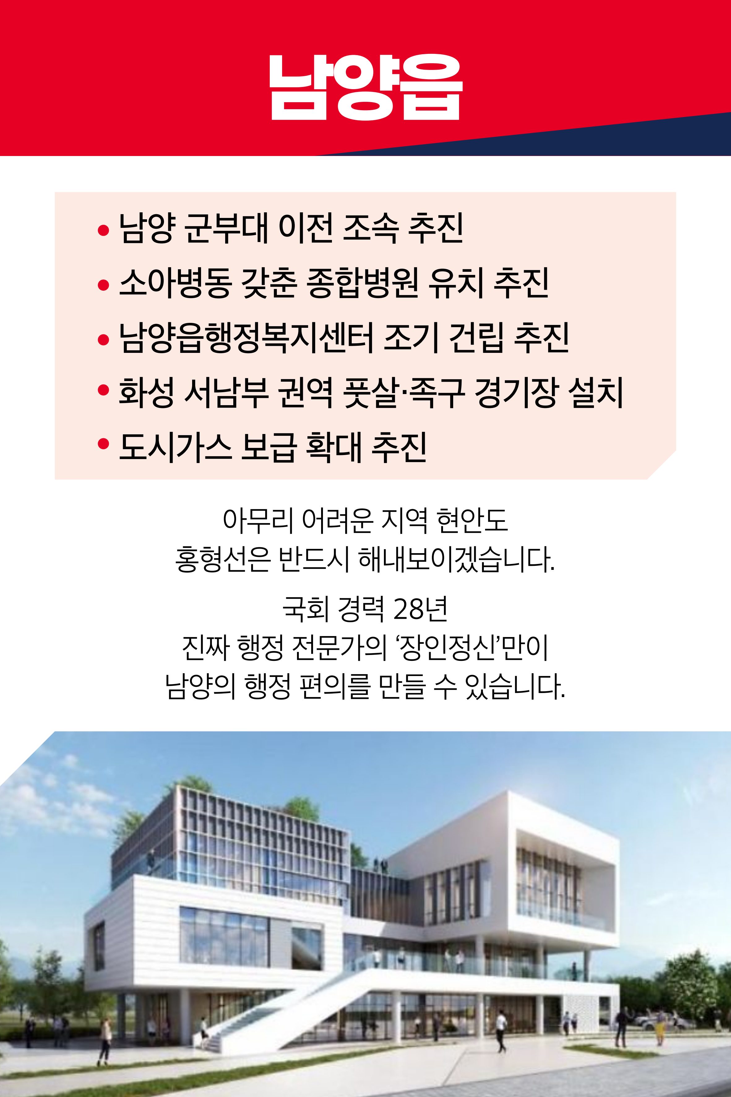 홍형선 화성시갑 국회의원후보 선거 공약 35페이지