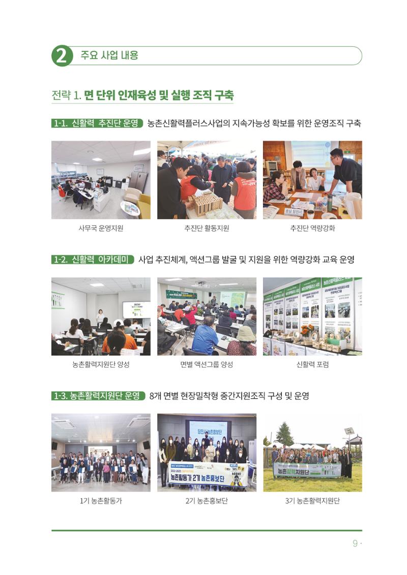 2023년 당진시 농촌신활력플러스사업 추진단 활동백서 10페이지