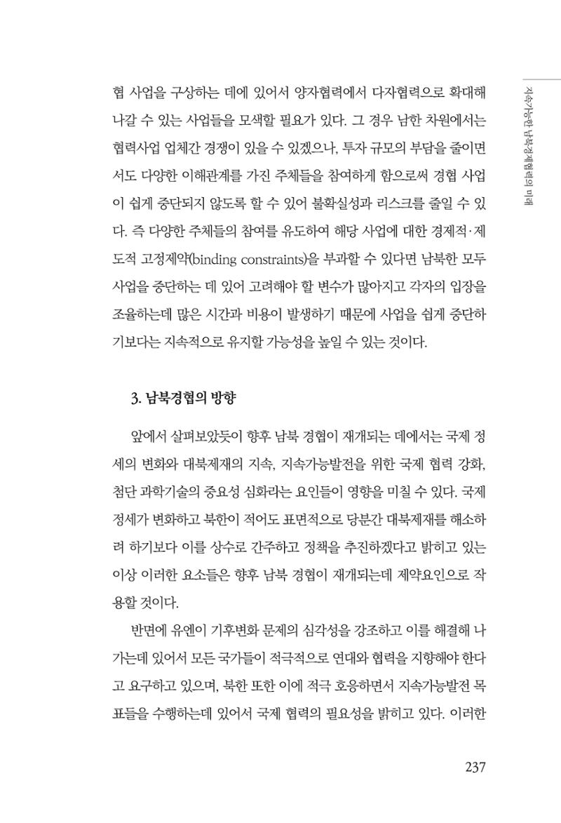 글로벌 정세 변화와 새로운 남북경제관계 모색 239페이지