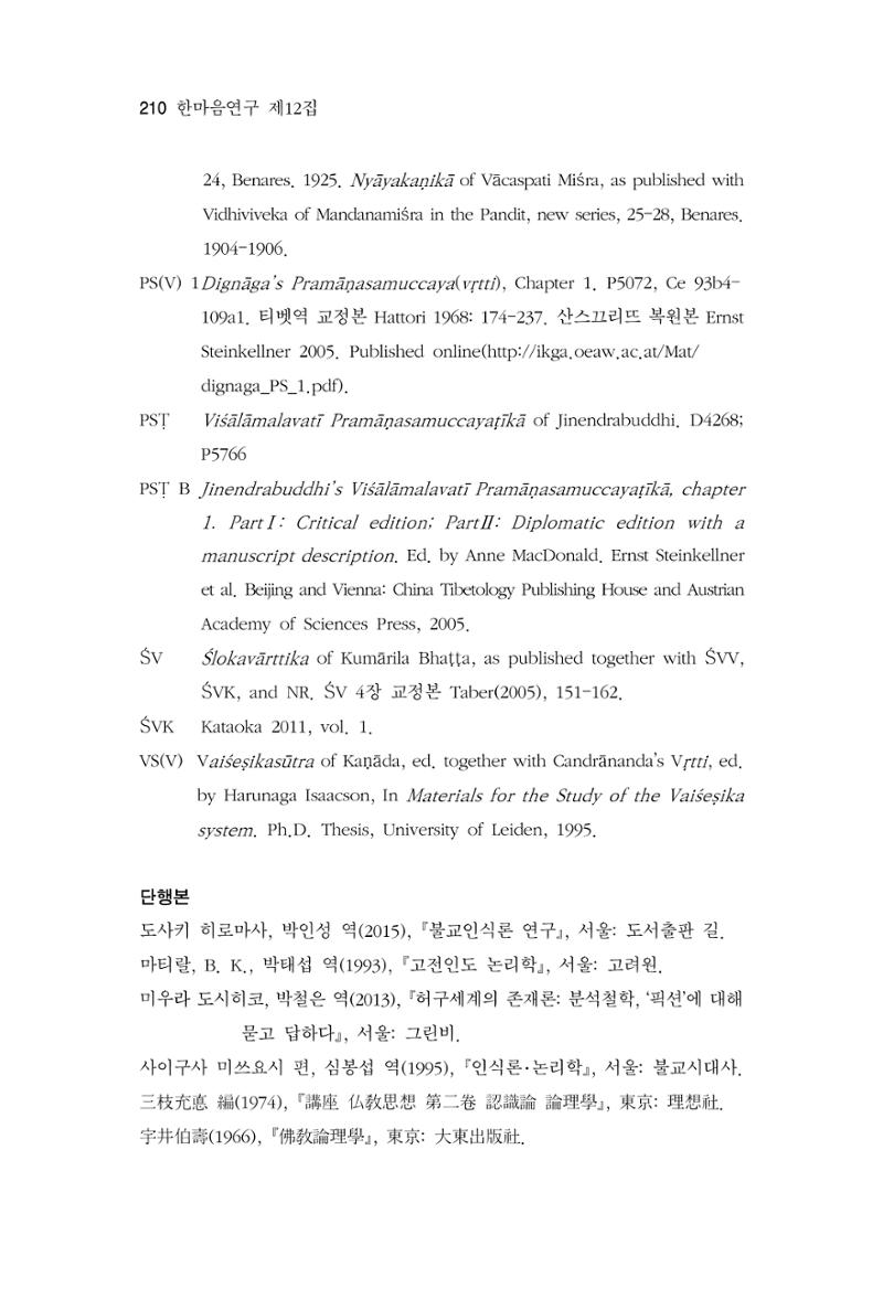 한마음연구 12집 2024년 2월 209페이지