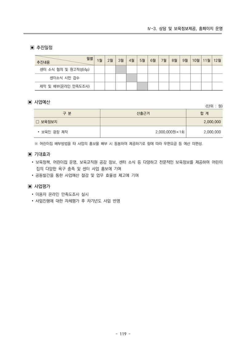 2022 부산광역시육아종합지원센터 사업계획 120페이지