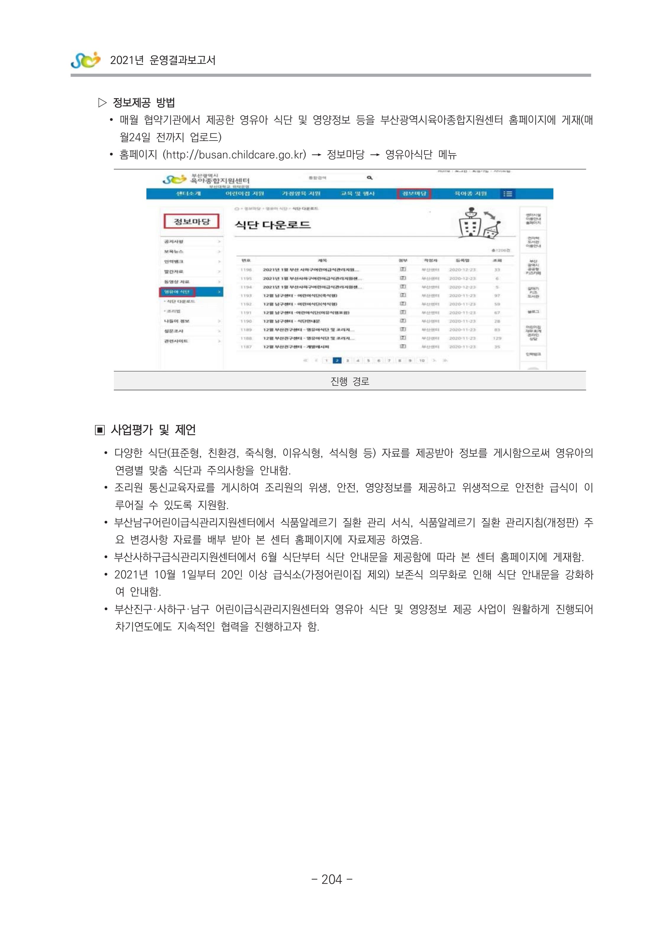 2021 부산광역시육아종합지원센터 운영결과보고서 205페이지