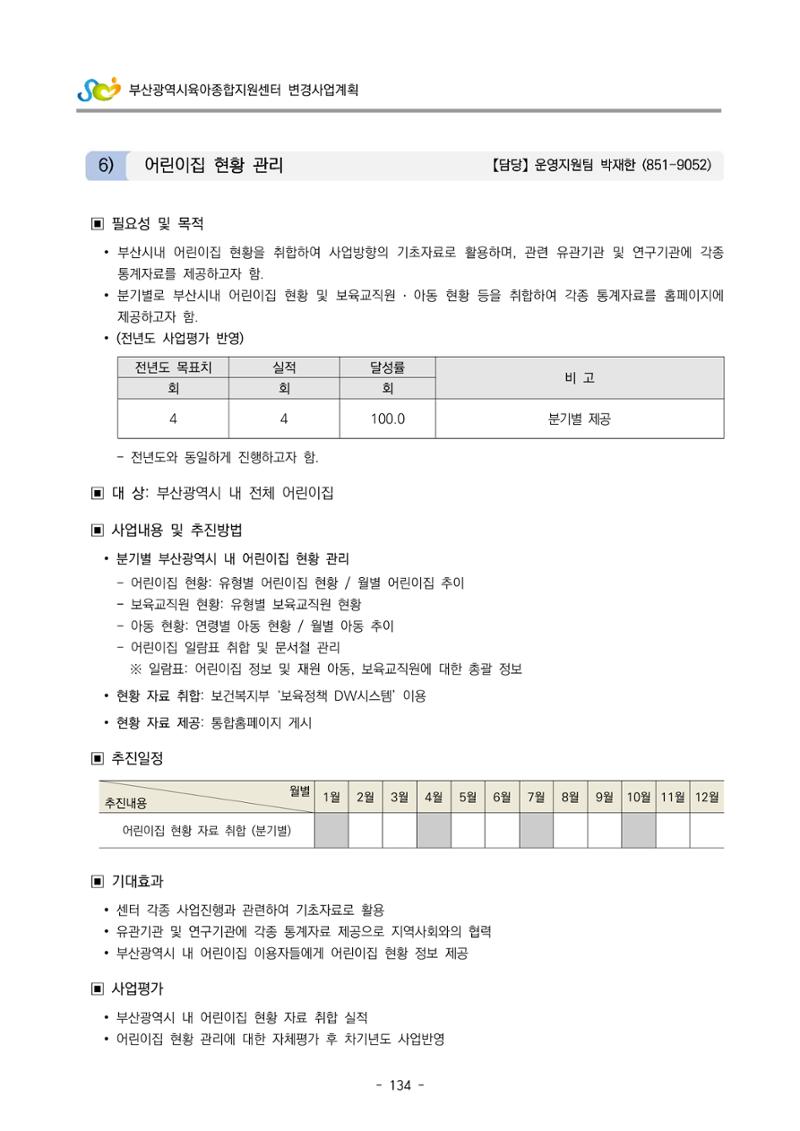 2022 부산광역시육아종합지원센터 변경사업계획서 135페이지