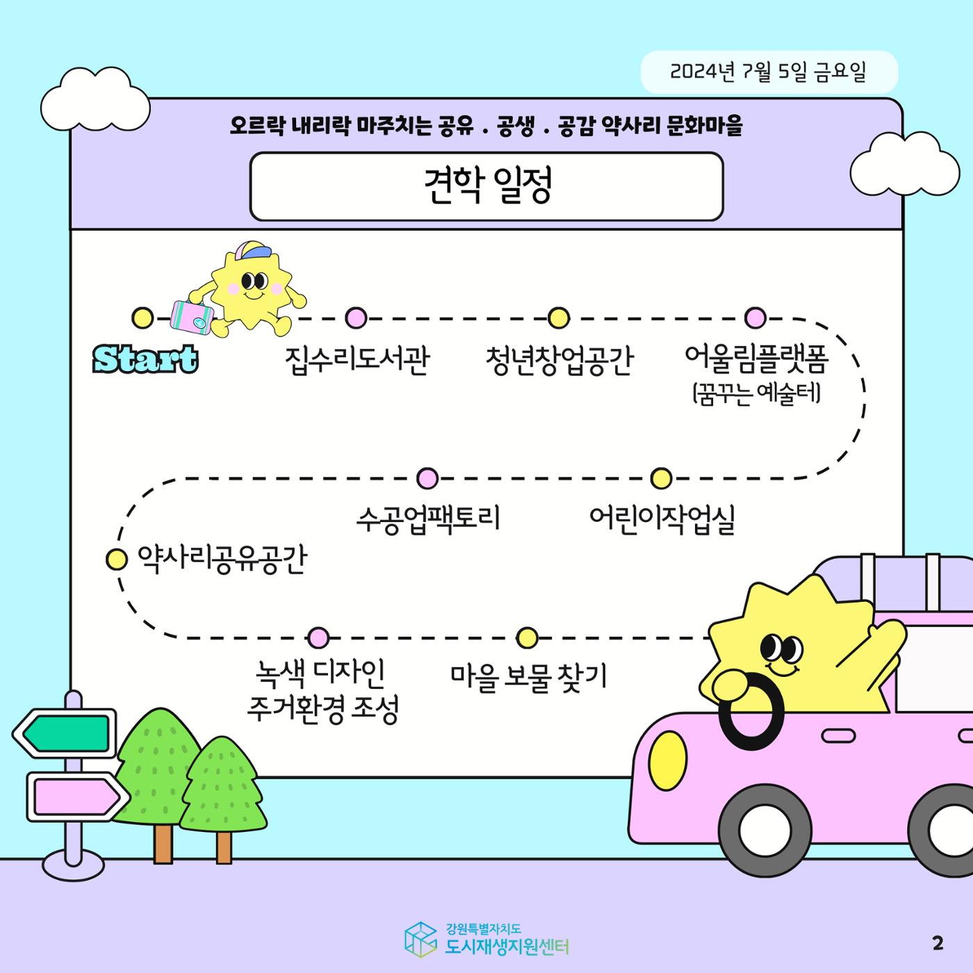 2024-R05 도시재생 청년인턴 사례견학 - 전지적 청년인턴 시점- 춘천 약사명동편 2p