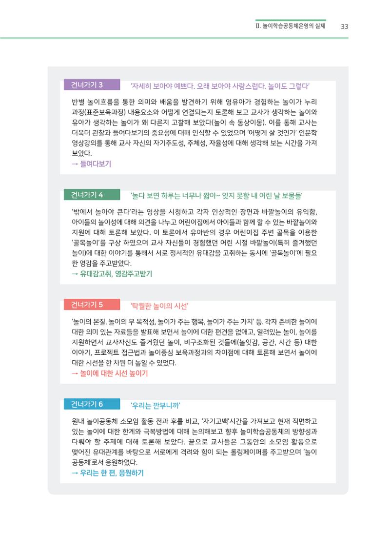 어린이집(원내) 학습공동체 운영 매뉴얼 33페이지