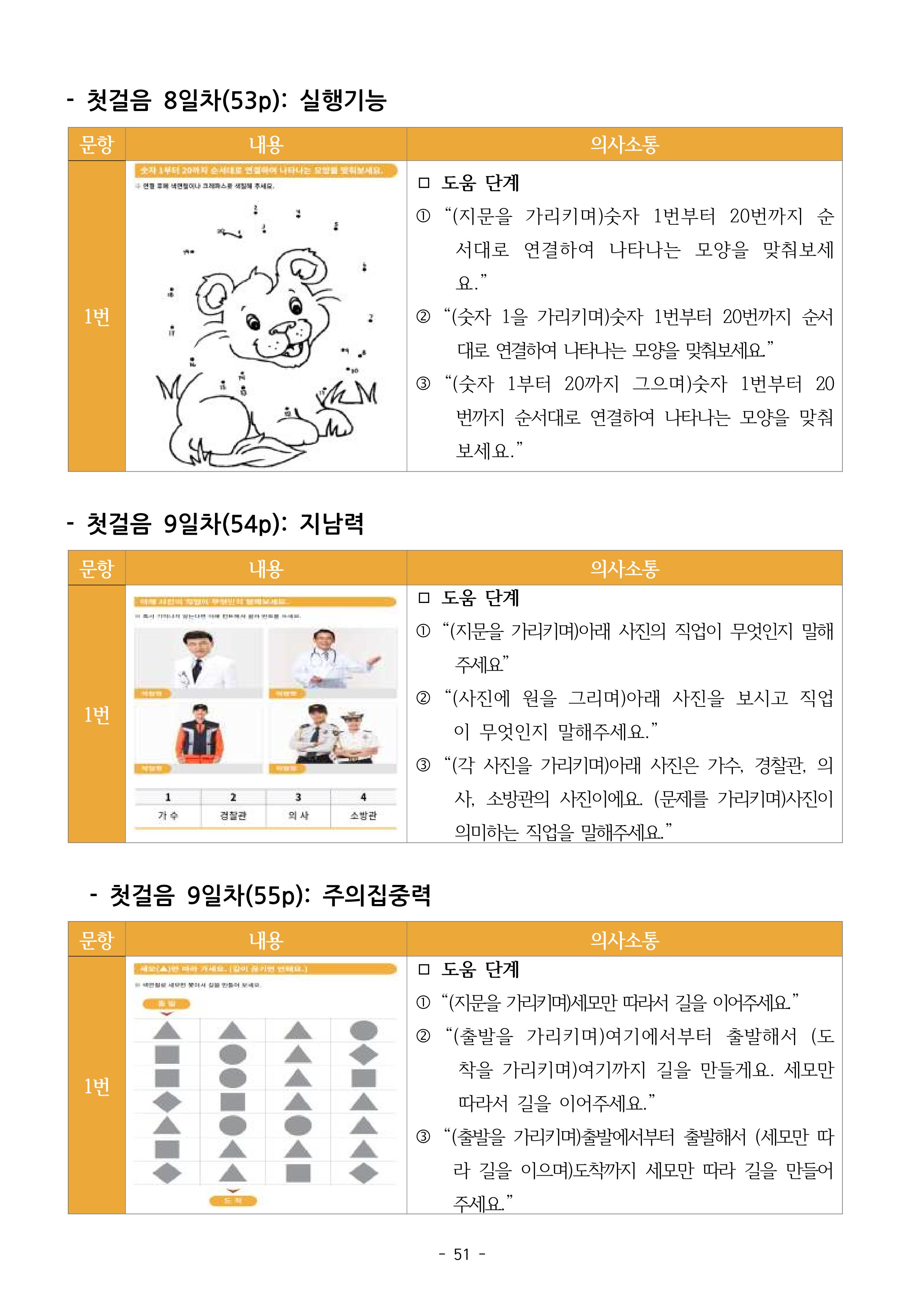 두뇌건강놀이책1(증보개정판) 진행자 매뉴얼 53페이지