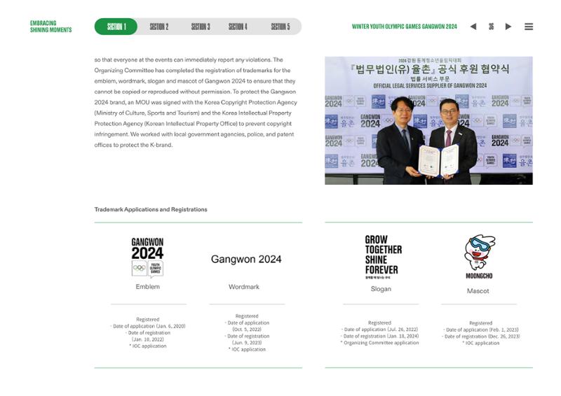 WINTER YOUTH OLYMPIC GAMES GANGWON 2024 OFFICIAL REPORT 36페이지