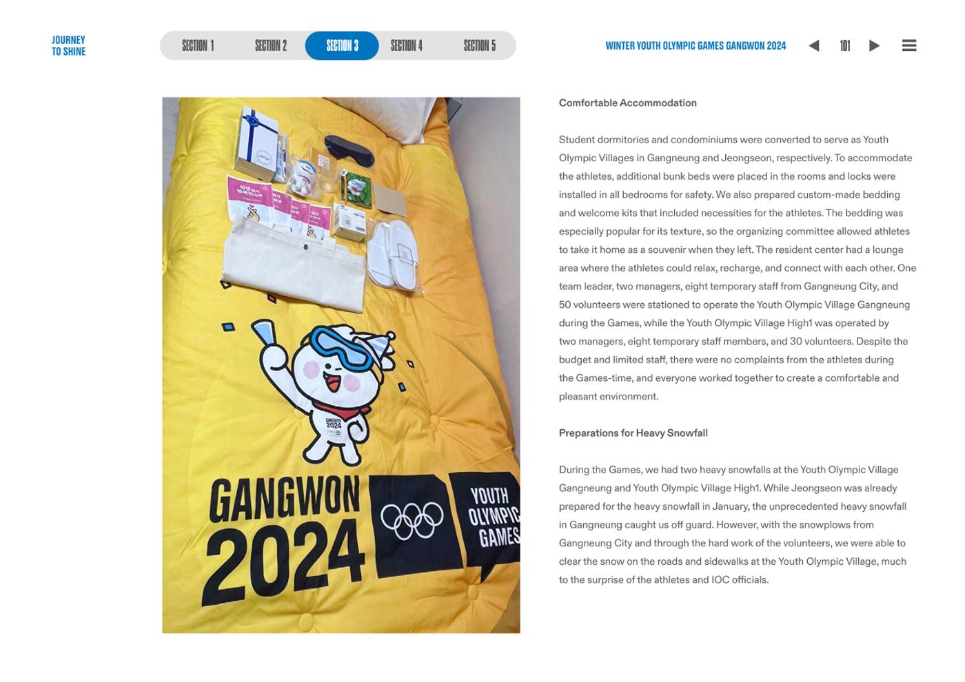 WINTER YOUTH OLYMPIC GAMES GANGWON 2024 OFFICIAL REPORT 101페이지