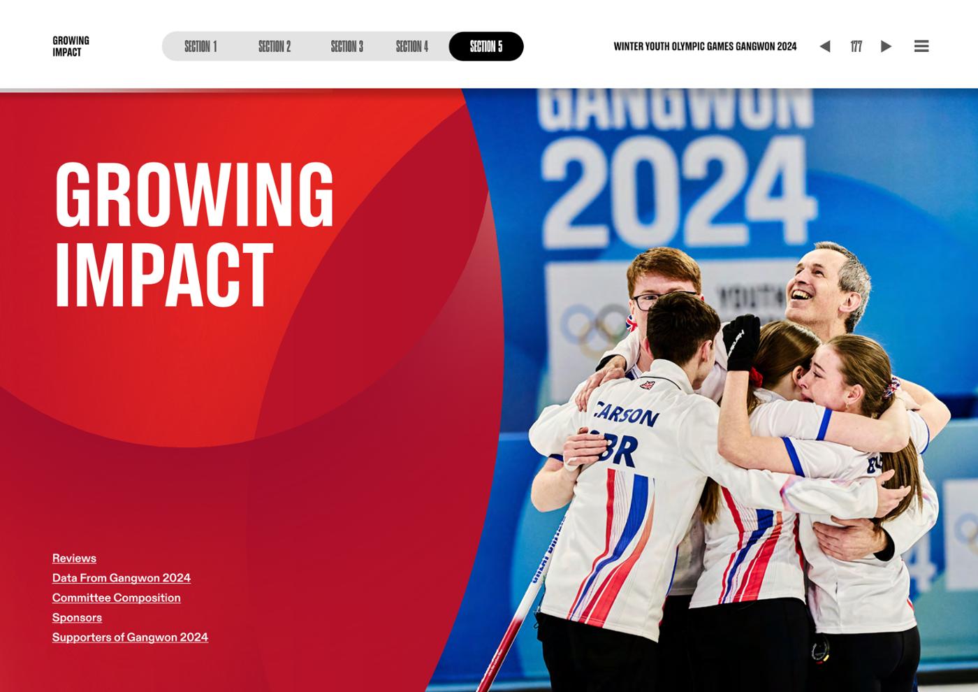 WINTER YOUTH OLYMPIC GAMES GANGWON 2024 OFFICIAL REPORT 177페이지