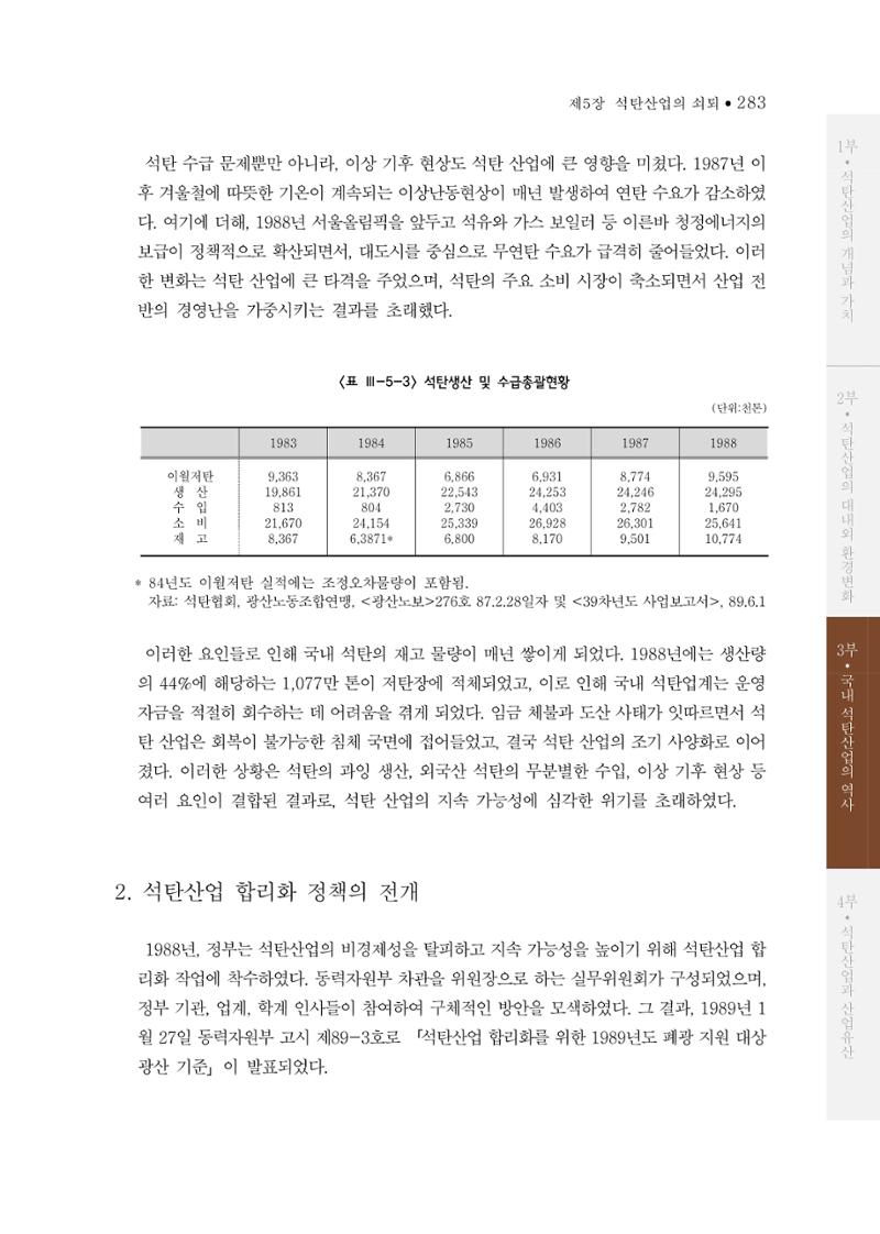 석탄산업의 여정 291페이지