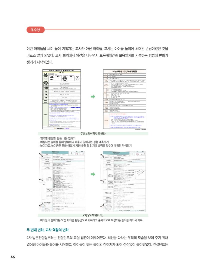 [서울시육아종합지원센터] 2024년 보육과정 놀이기록 공모전 사례집 '놀이기록 새로고침' 48페이지