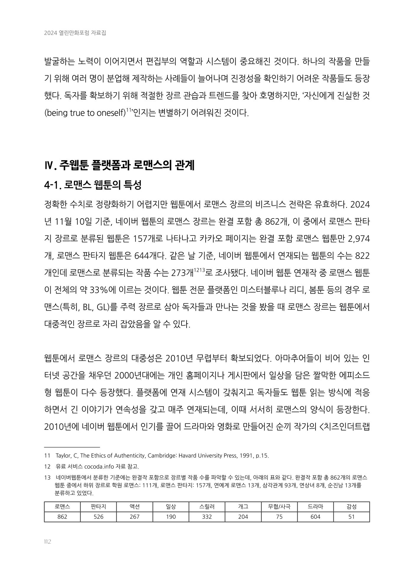 2024 열린만화포럼 자료집 112p