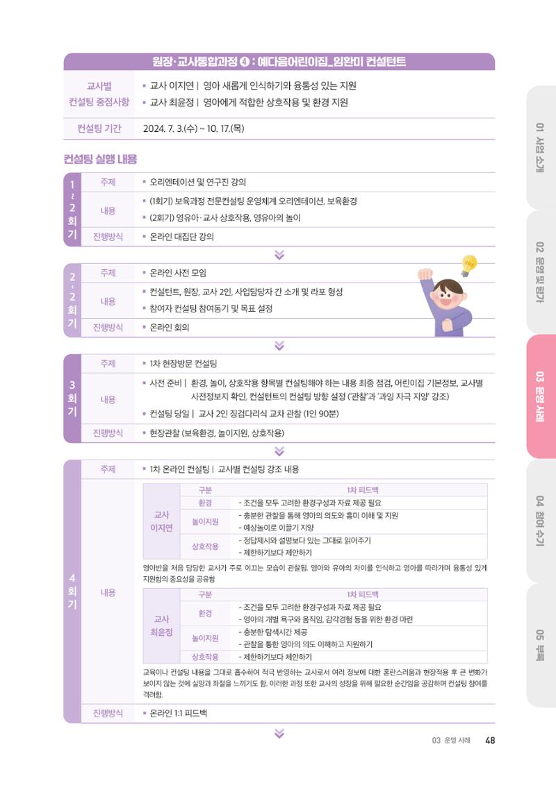 2024 보육과정컨설팅 사례집 46페이지