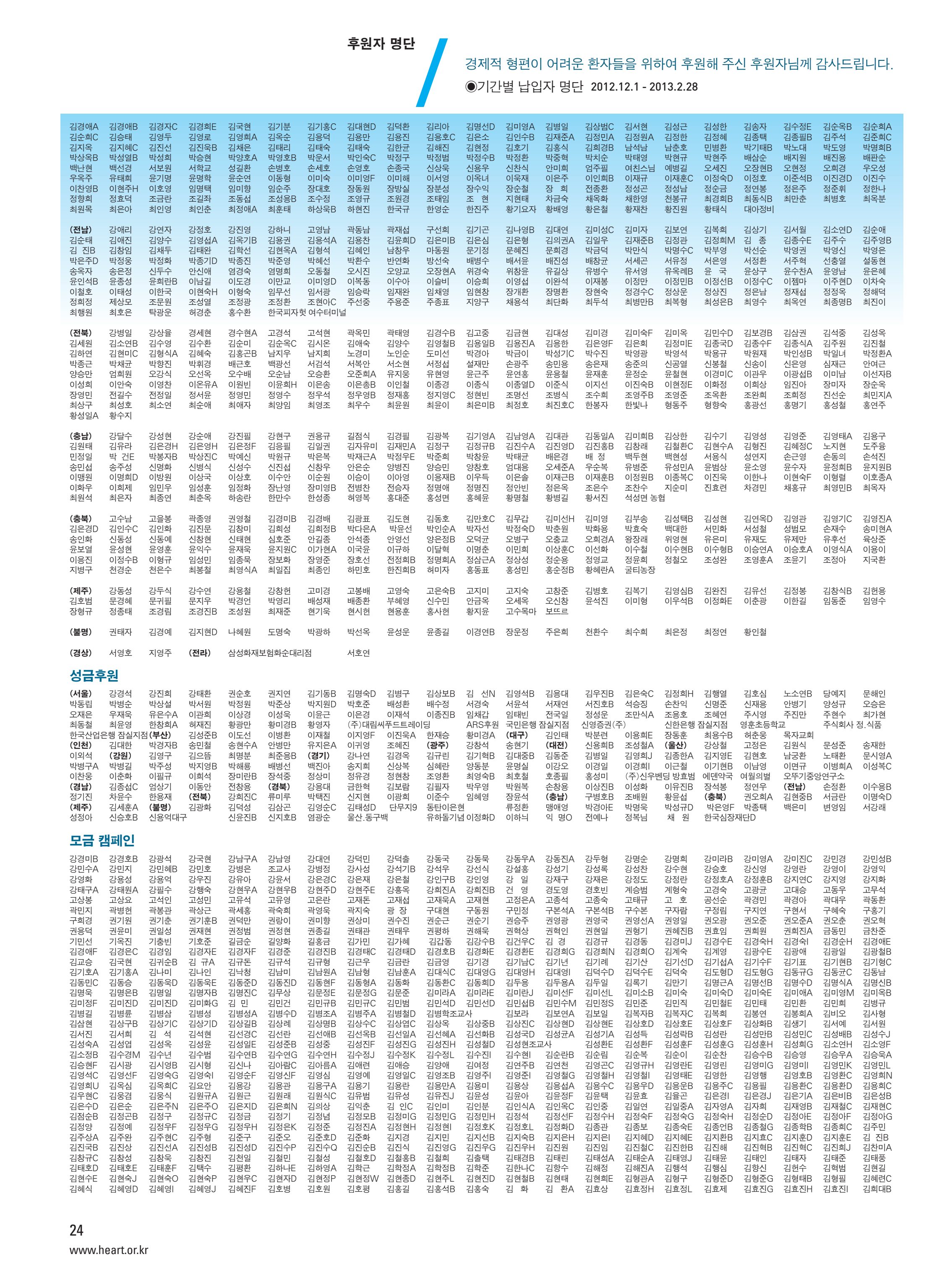 2013 심장소식 봄호 97호 25페이지