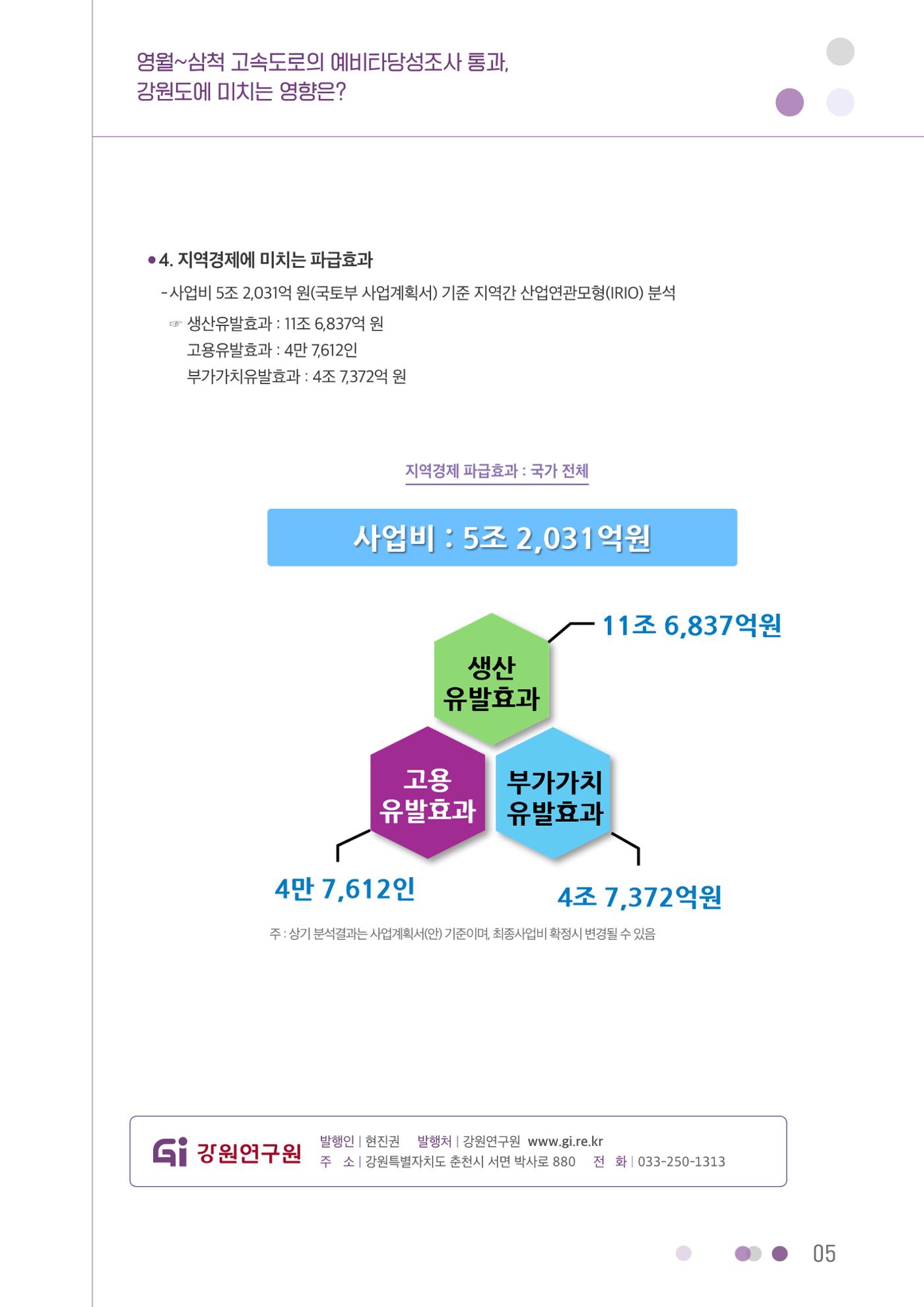 영월~삼척 고속도로의 예비타당성조사 통과, 강원도에 미치는 영향은? 5p