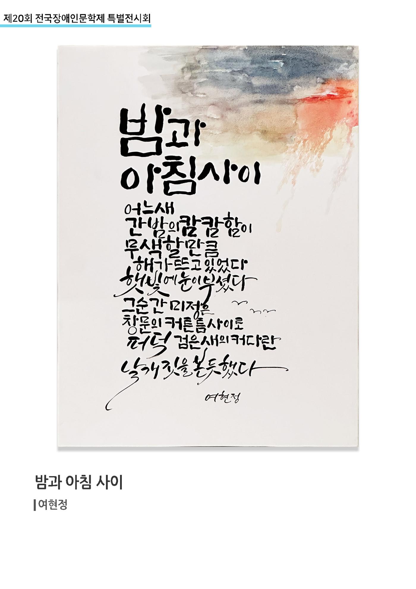 제 20회 전국장애인문학제 특별전시회 33페이지