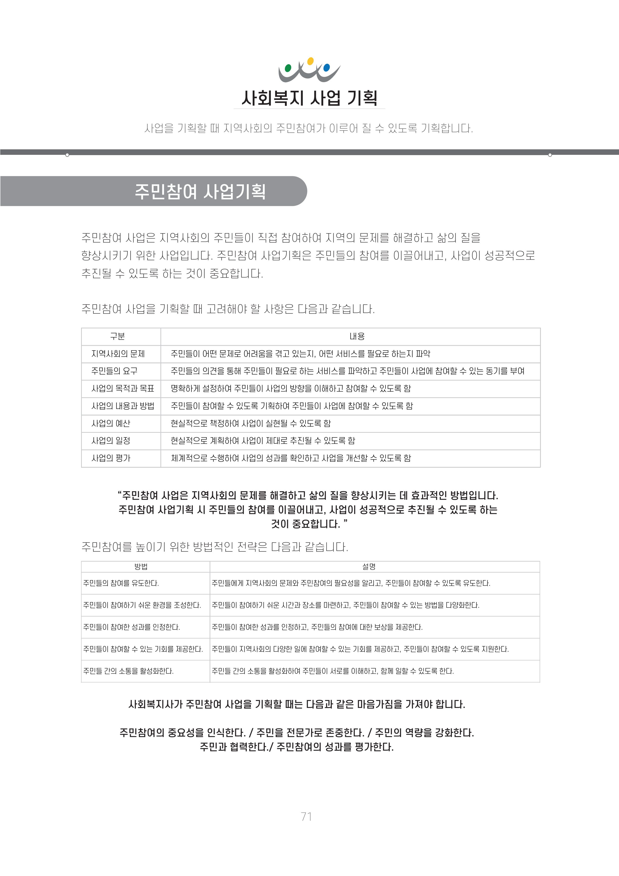 에덴장애인종합복지관 신입직원 교육교재 74페이지