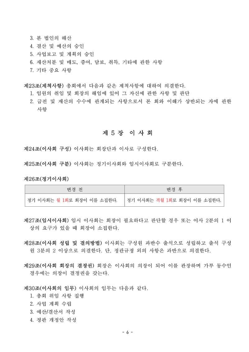 한국만화가협회 정관_15차 개정 6페이지