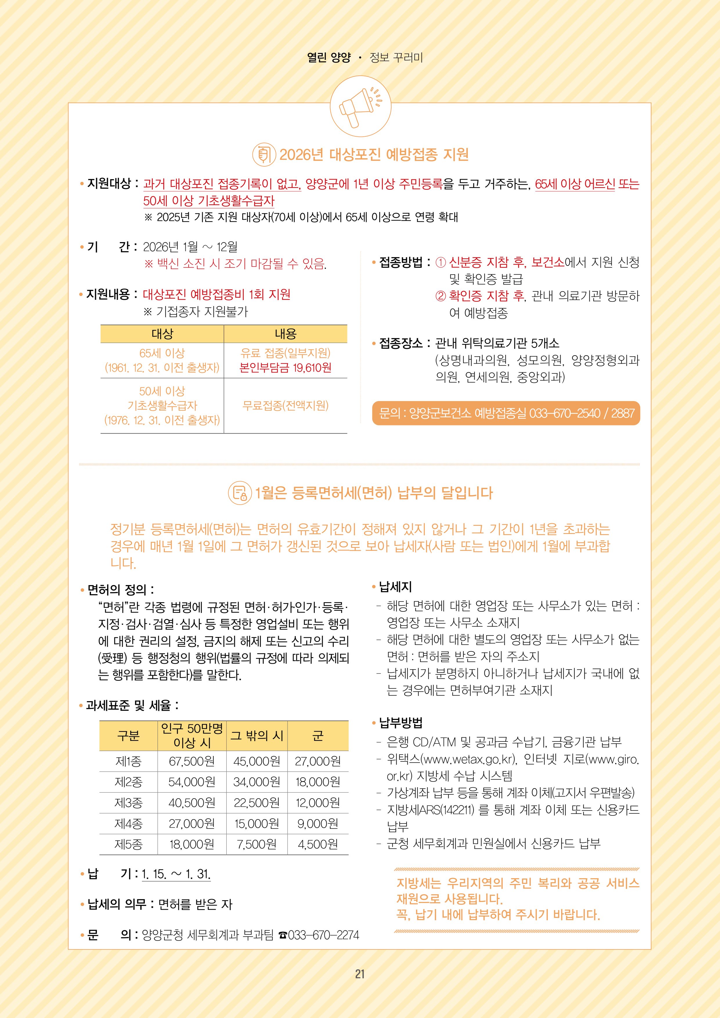 「양양소식」2026년 1월호 21페이지