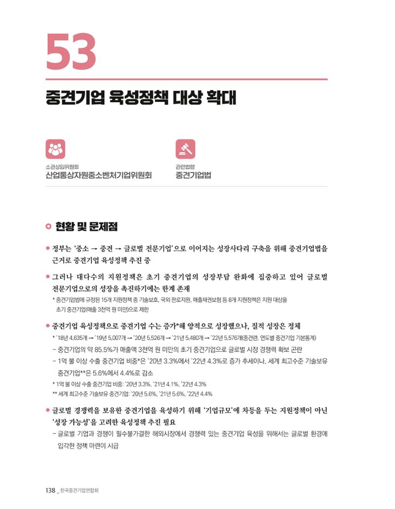 제22대 국회 중견기업계 입법과제 139페이지