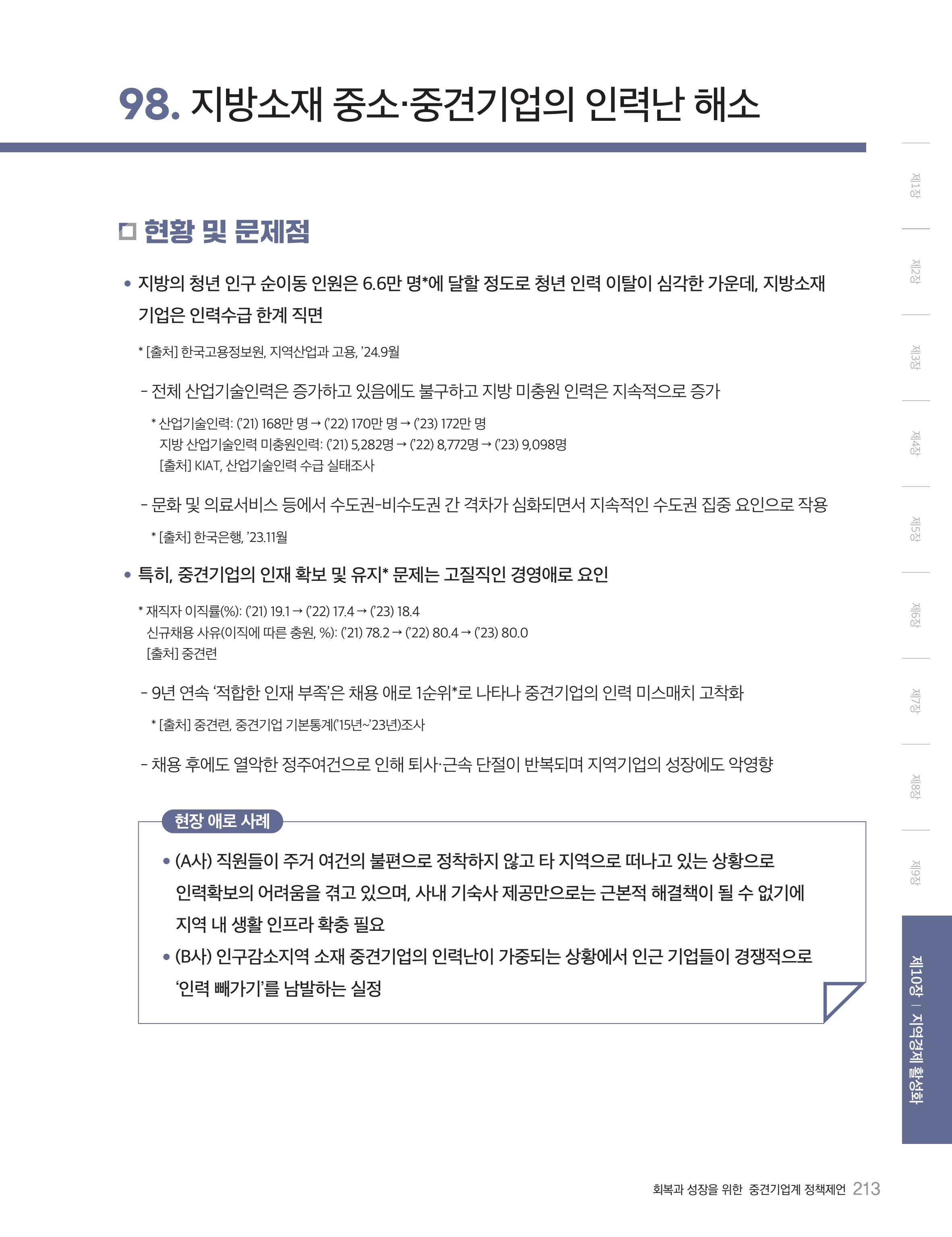 회복과 성장을 위한 중견기업계 정책제언 213페이지