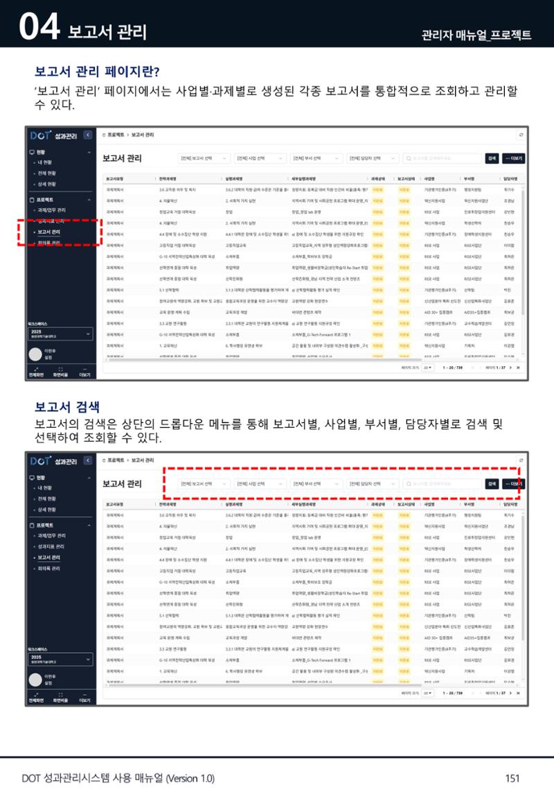 DOT 매뉴얼 151페이지