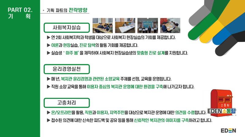 2024년 에덴장애인종합복지관 사업안내 43페이지