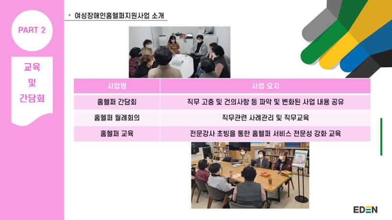 2024년 에덴장애인종합복지관 사업안내 16페이지