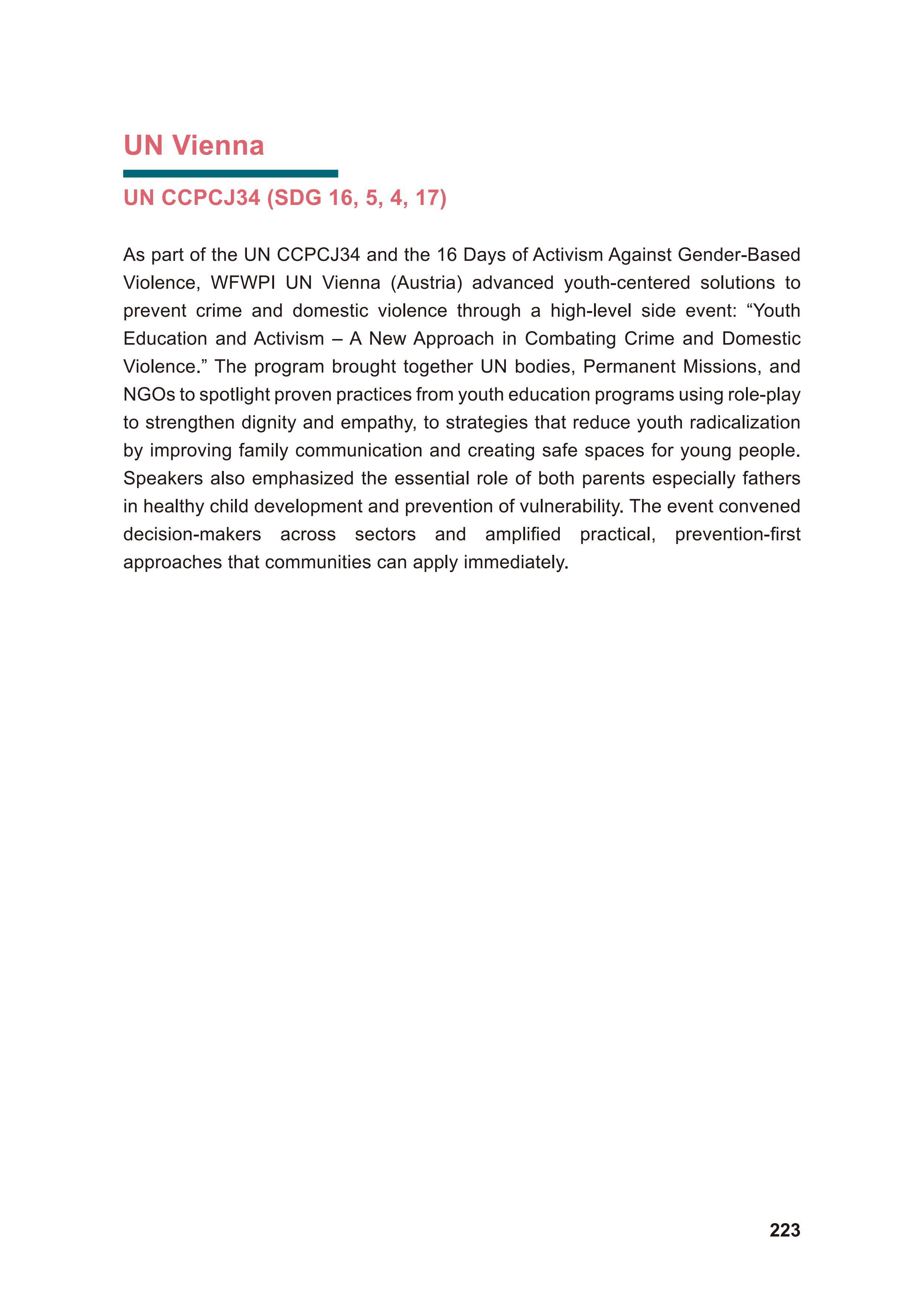 WFWP Annual Report 2025 223페이지