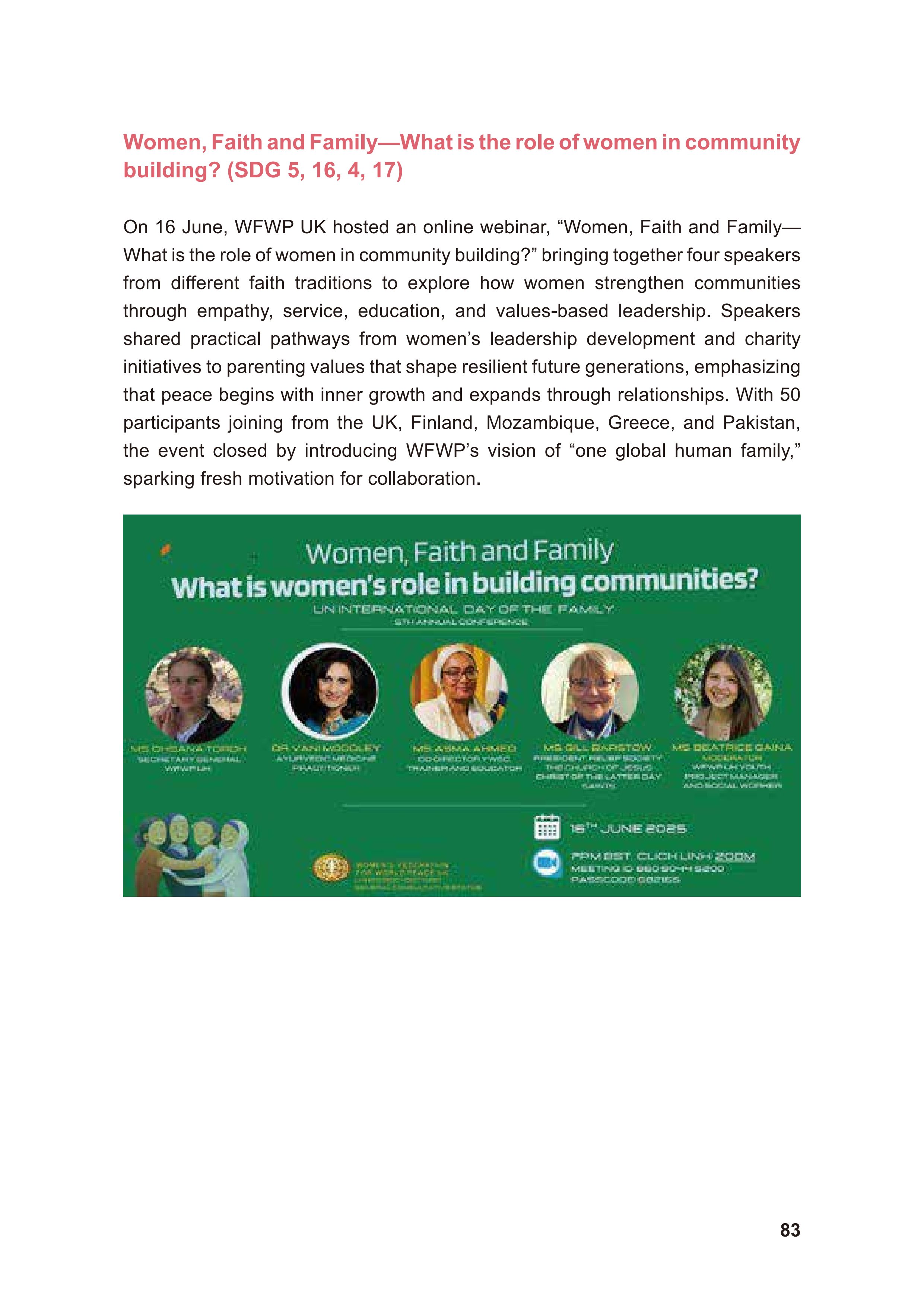WFWP Annual Report 2025 83페이지