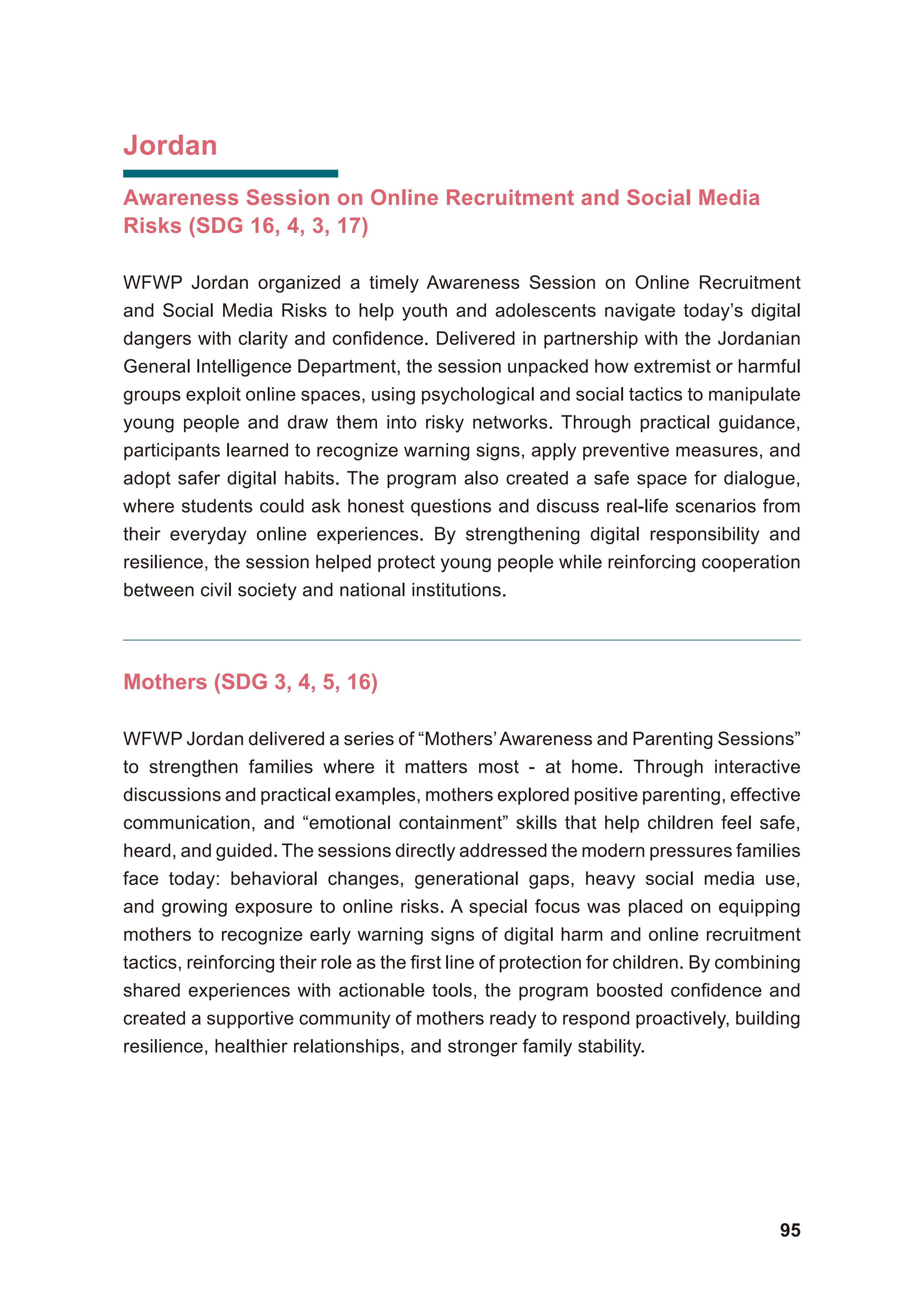 WFWP Annual Report 2025 95페이지