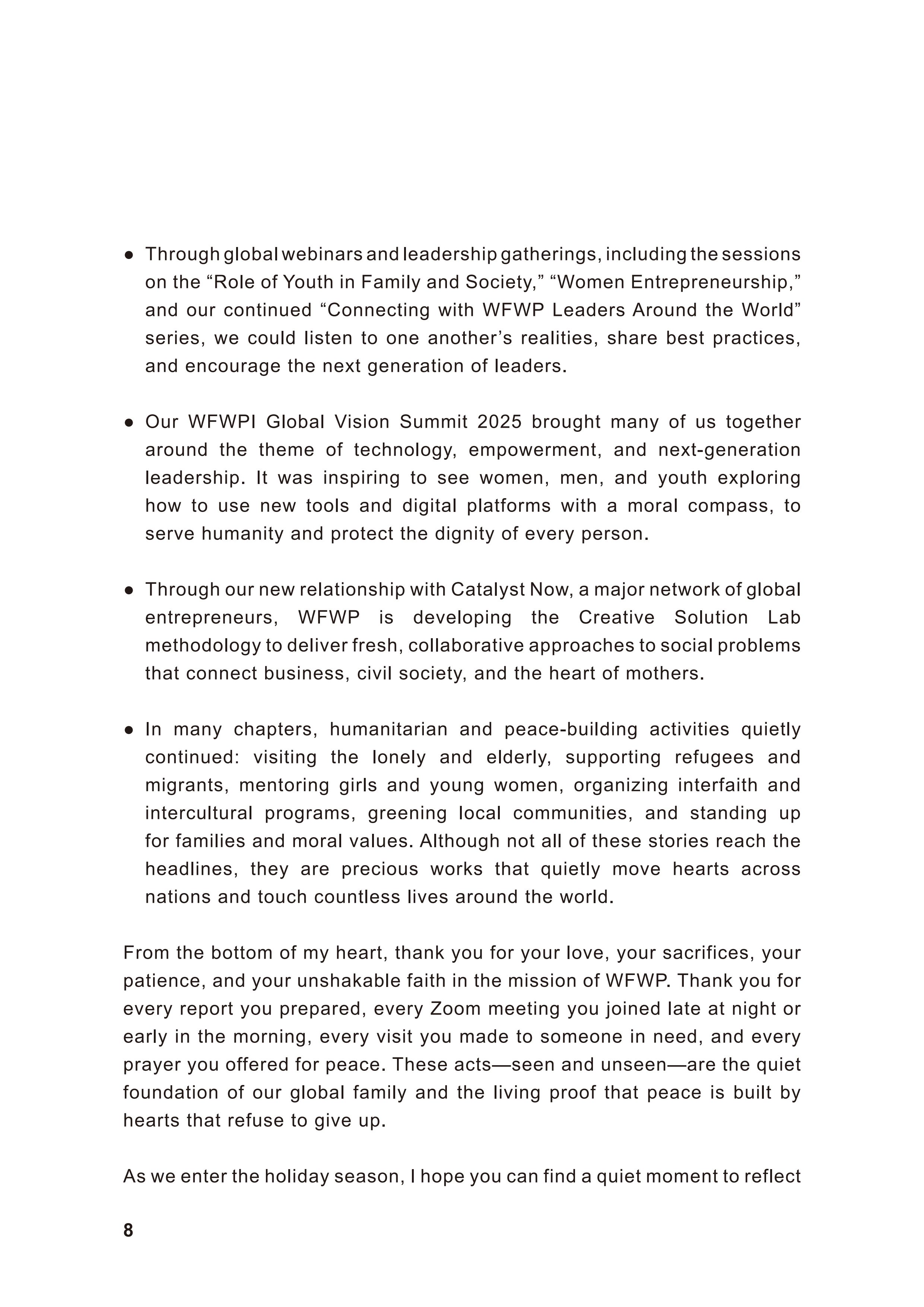 WFWP Annual Report 2025 8페이지